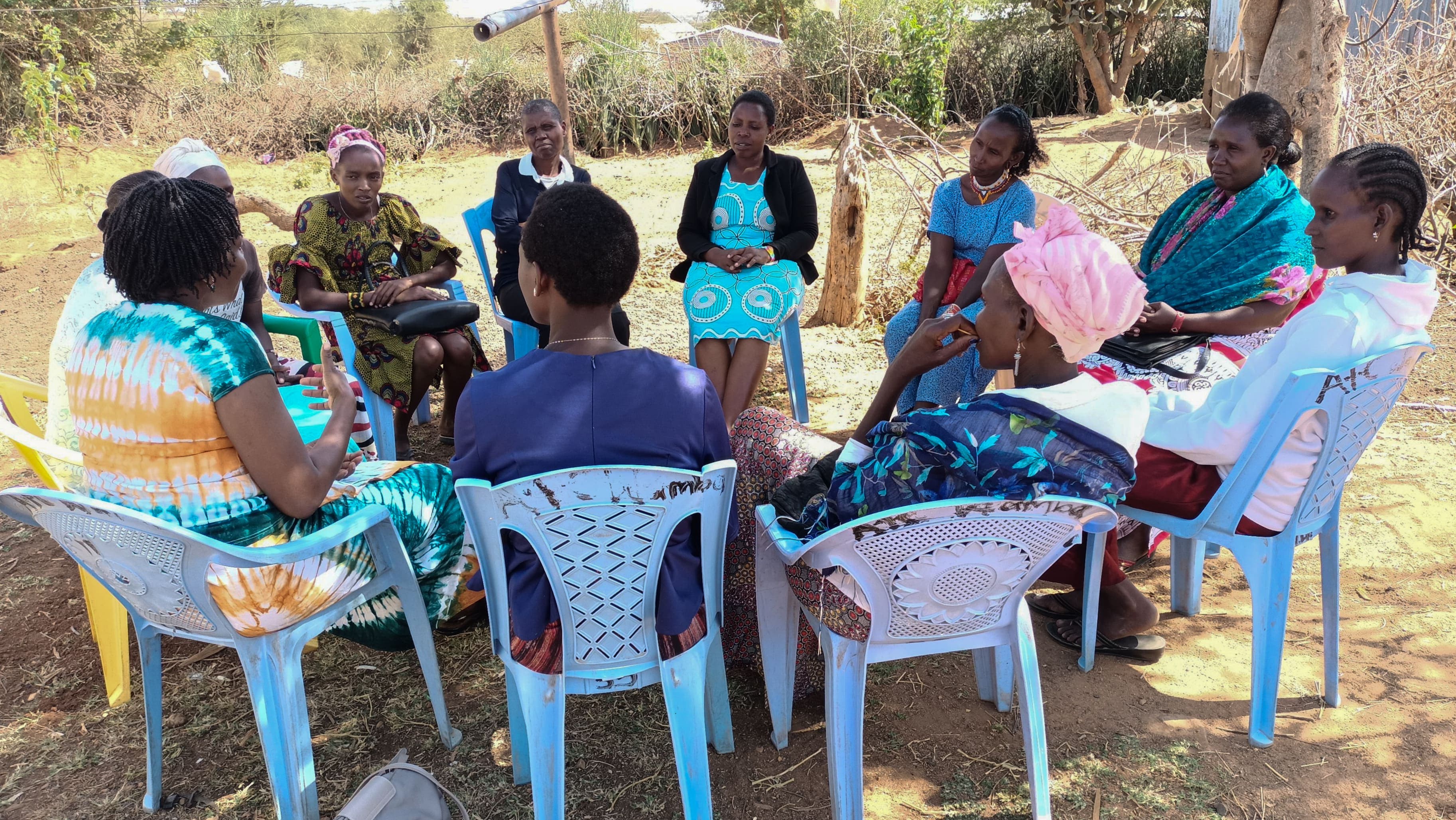 Community receiving essential supplies